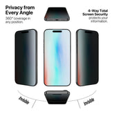 MyBat Pro 360° Privacy Full Coverage Tempered Glass for Apple iPhone 17 Pro Max / 16 Pro Max - BlackMyBat Pro